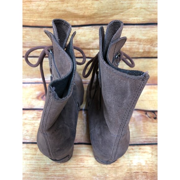 Sorel Joan of Arctic Brown Leather Nl2305-256 Booties Boots Womens 6 /37 (o7c) - Picture 4 of 10